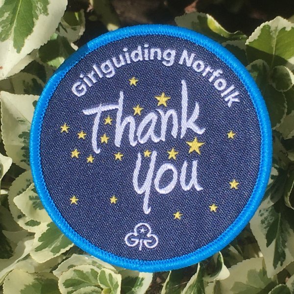 Girlguiding Norfolk Thank you badge